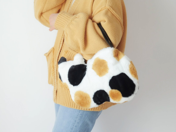 花貓包（環保毛皮） 第2張的照片