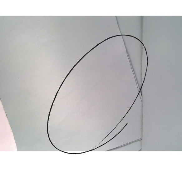 【革はぎれ・約Ａ４サイズ×３枚セット】国産牛革（ミントグリーン系３枚）：Ａ-2 5枚目の画像