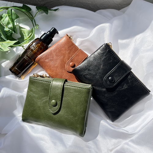 二つ折り財布 レディース 革 レザー コンパクト 小銭入れ 大容量