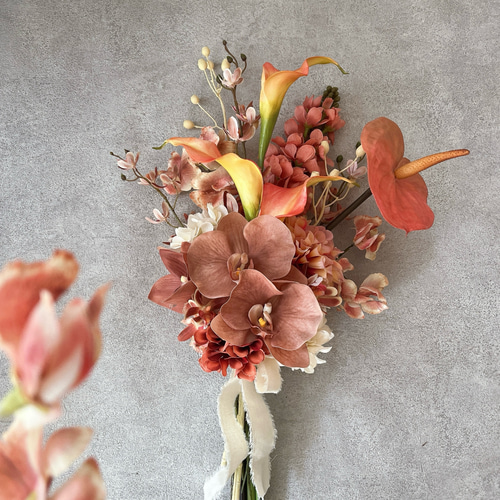 カラー＆アンスリウムブーケ◻︎アーティフィシャルフラワー