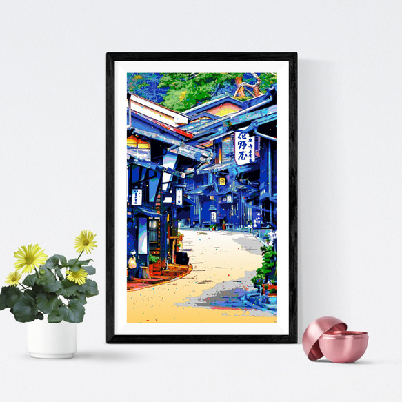 アートポスター】長野 奈良井宿の旧中山道（作品No.661） 写真