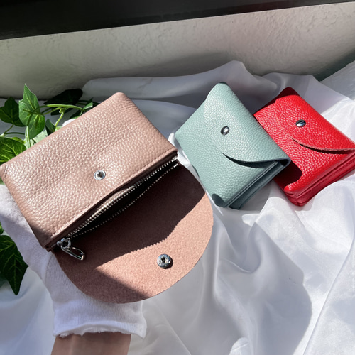 本革ミニポーチ 化粧ポーチ コンパクト メイクポーチ ミニ財布 カード