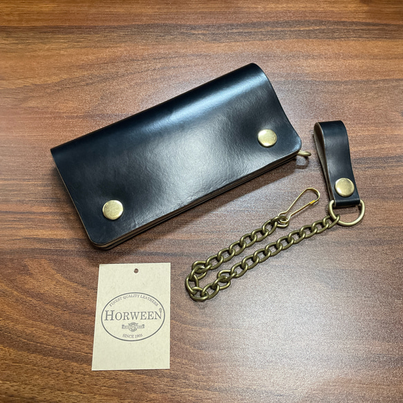 受注制作クロムエクセルロングトラッカーウォレット 長財布 S-crft