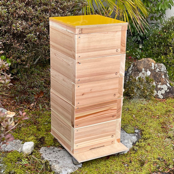 ニホンミツバチの重箱式巣箱製造販売 | やまみつや ニホンミツバチ