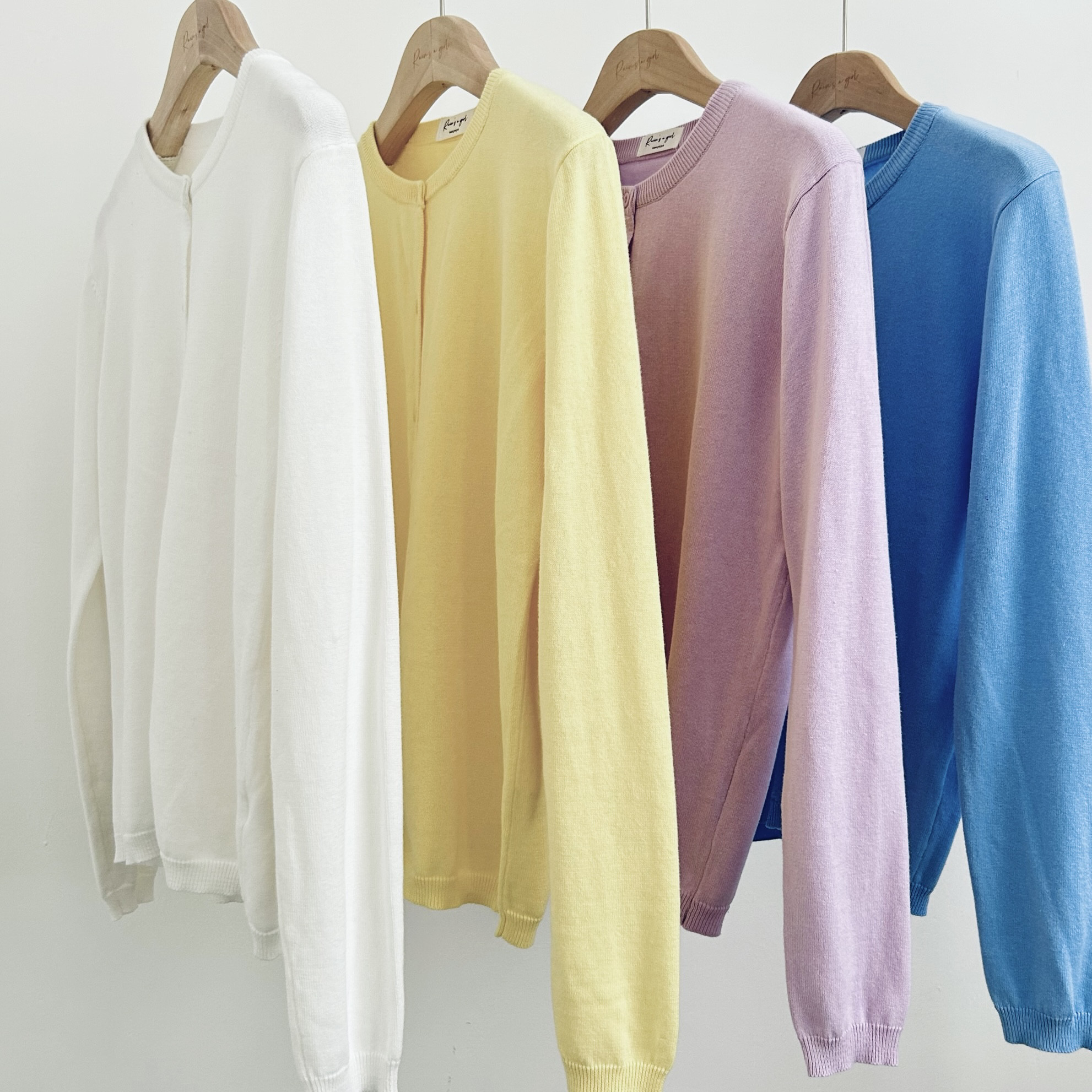 【春色❀コットン100♡薄手カーディガン】紫外線・冷房対策│マカロンカラー│柔らかな肌触り│カジュアル│C-59CMK1