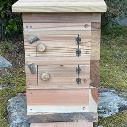 日本 みつばち 蜜蜂 ミツバチ 養蜂 飼育箱 重箱式 巣箱 組立済 完成品