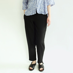 耐穿的9吋錐形褲（黑色） 第10張的照片