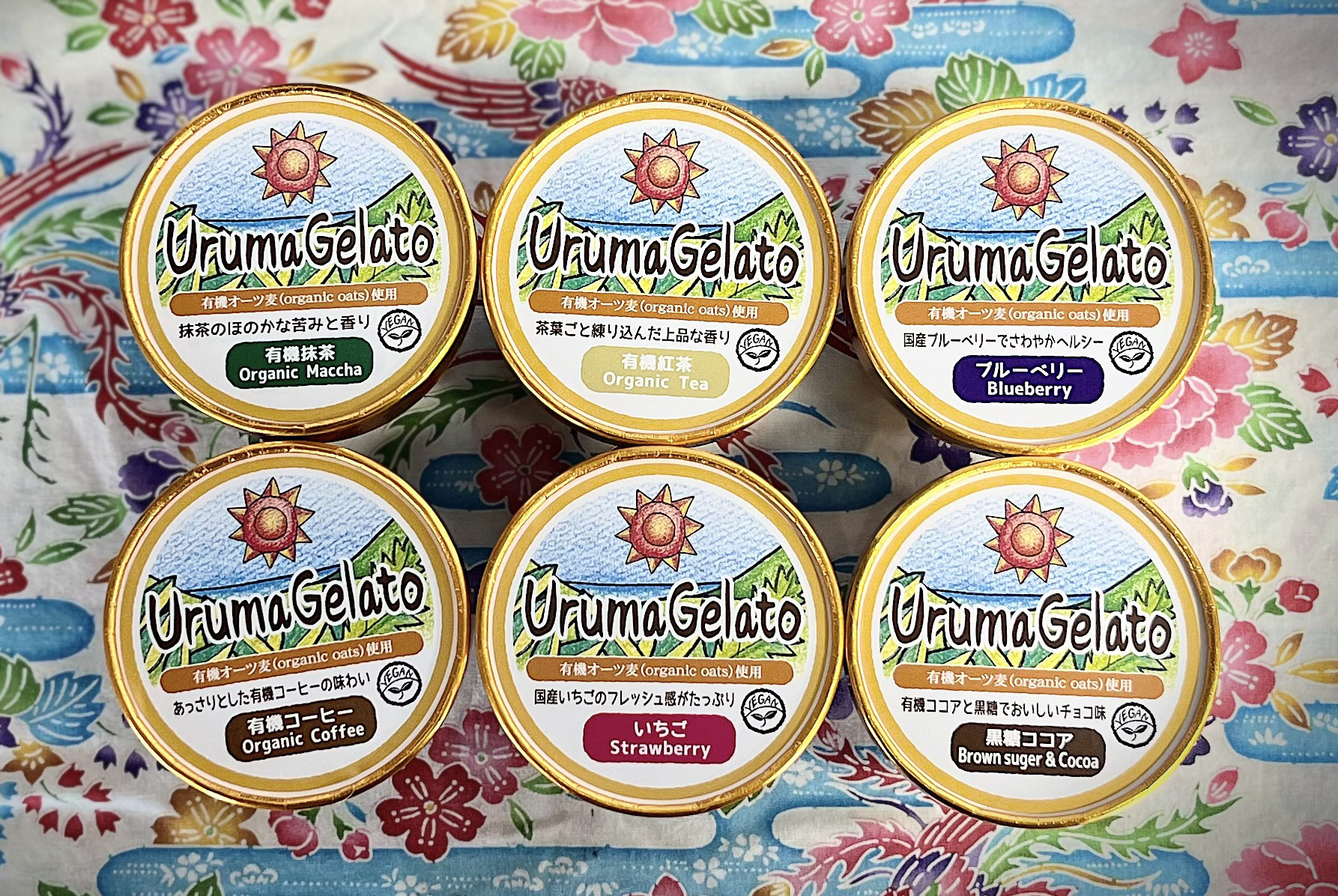 送料無料☆完全無添加動物性素材不使用　オーツミルクジェラート6個セット