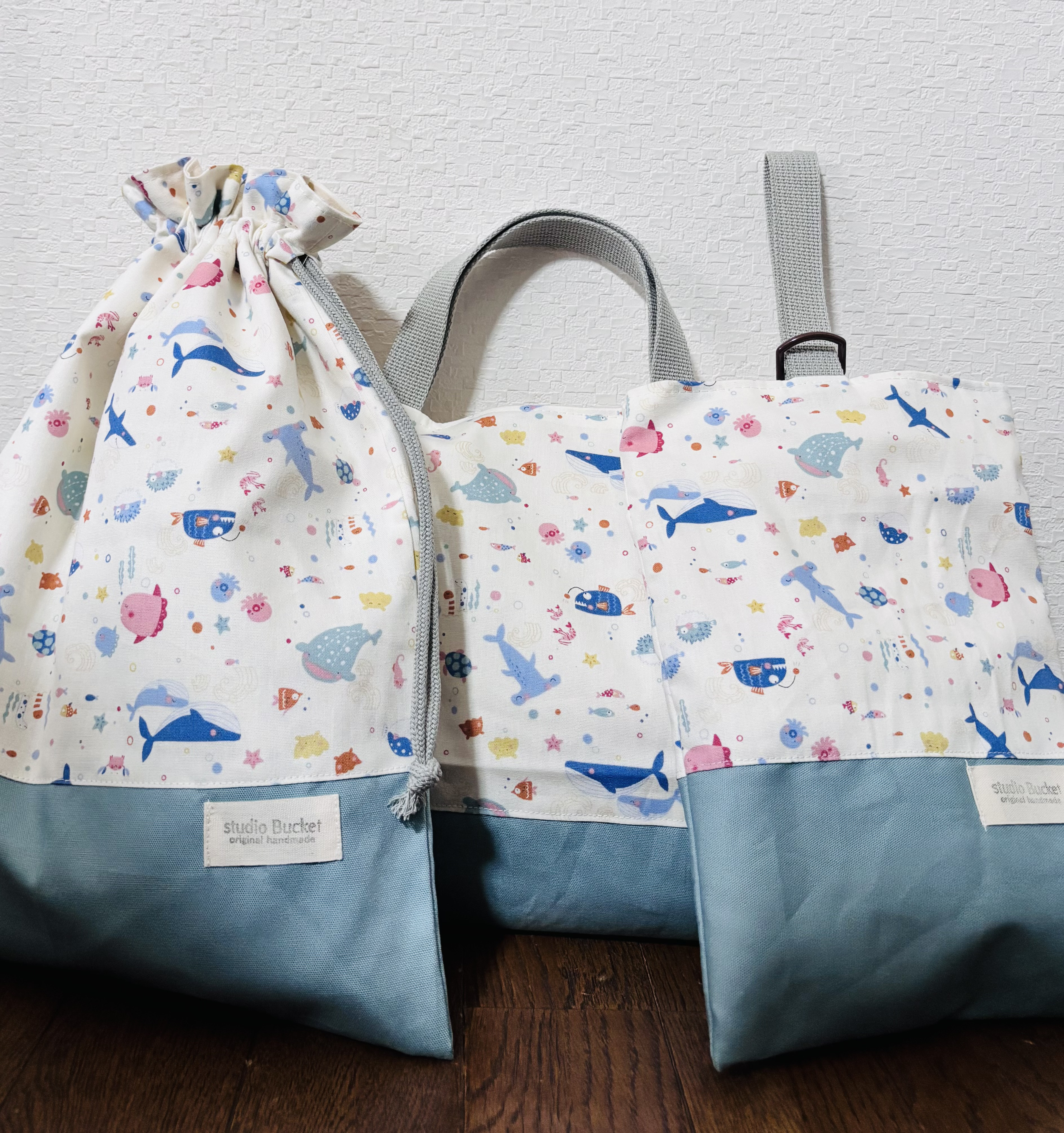 【再販】★入園、入学★レッスンバッグ、お着替え袋、シューズ袋セット