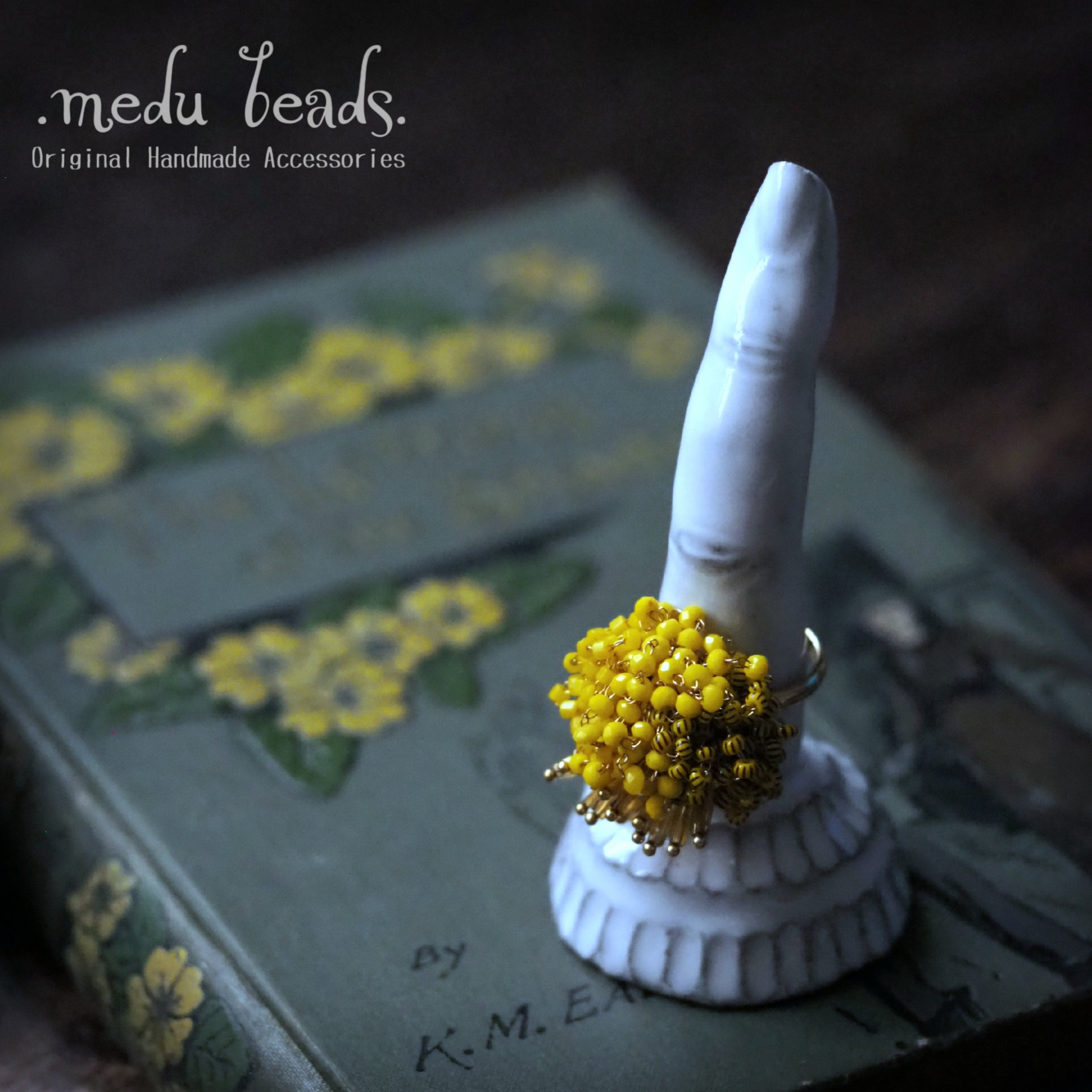 ミモザカラーのモジャモジャリング♪