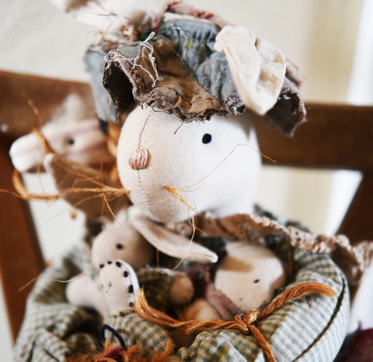 アメリカ・カントリードール　うさぎ　Alta Doll 【sa473】