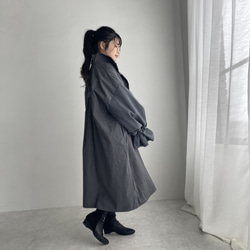 オーガンジーレイヤードスリーブコート(グレー) 12枚目の画像