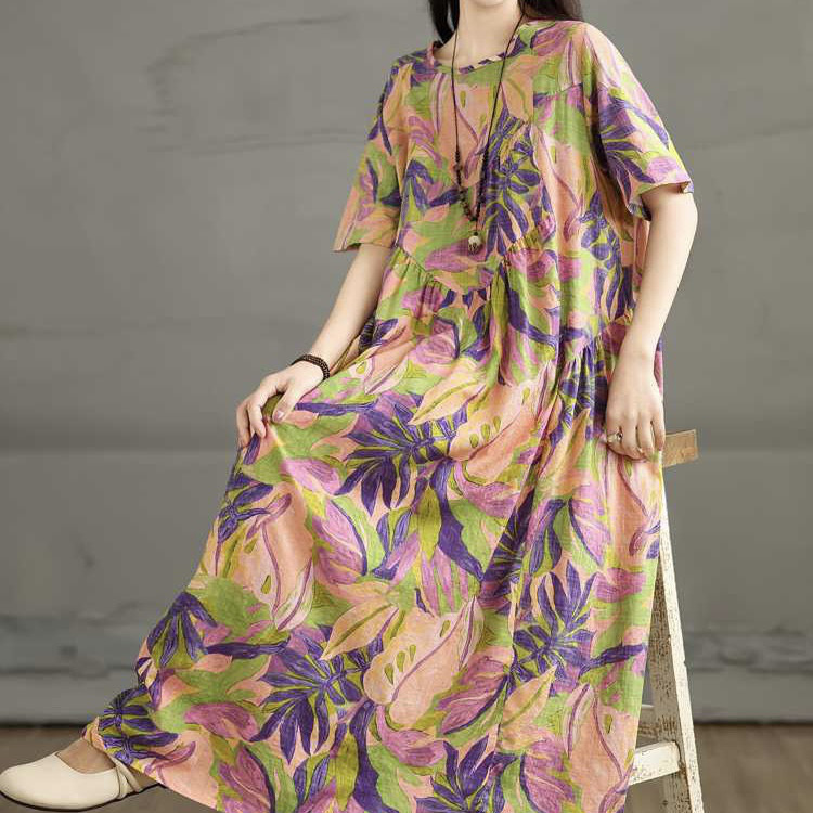 プリントA字ワンピース