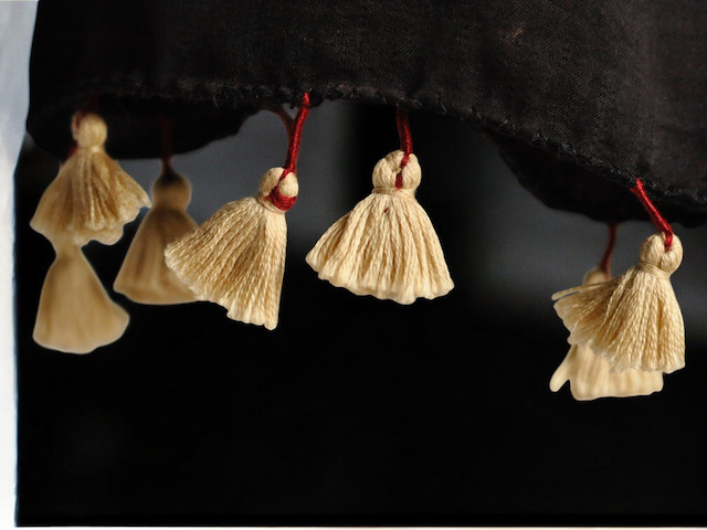 アジュラクプリント　シルクストール　ブロックプリント　インド　カッチ