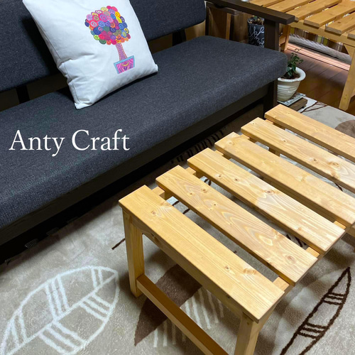 ソファをベッドに変える！延長ソファ・オットマン・コーヒーテーブル　2台１セット ソファをベッドに変える！延長ソファ・オットマン・コーヒーテーブル