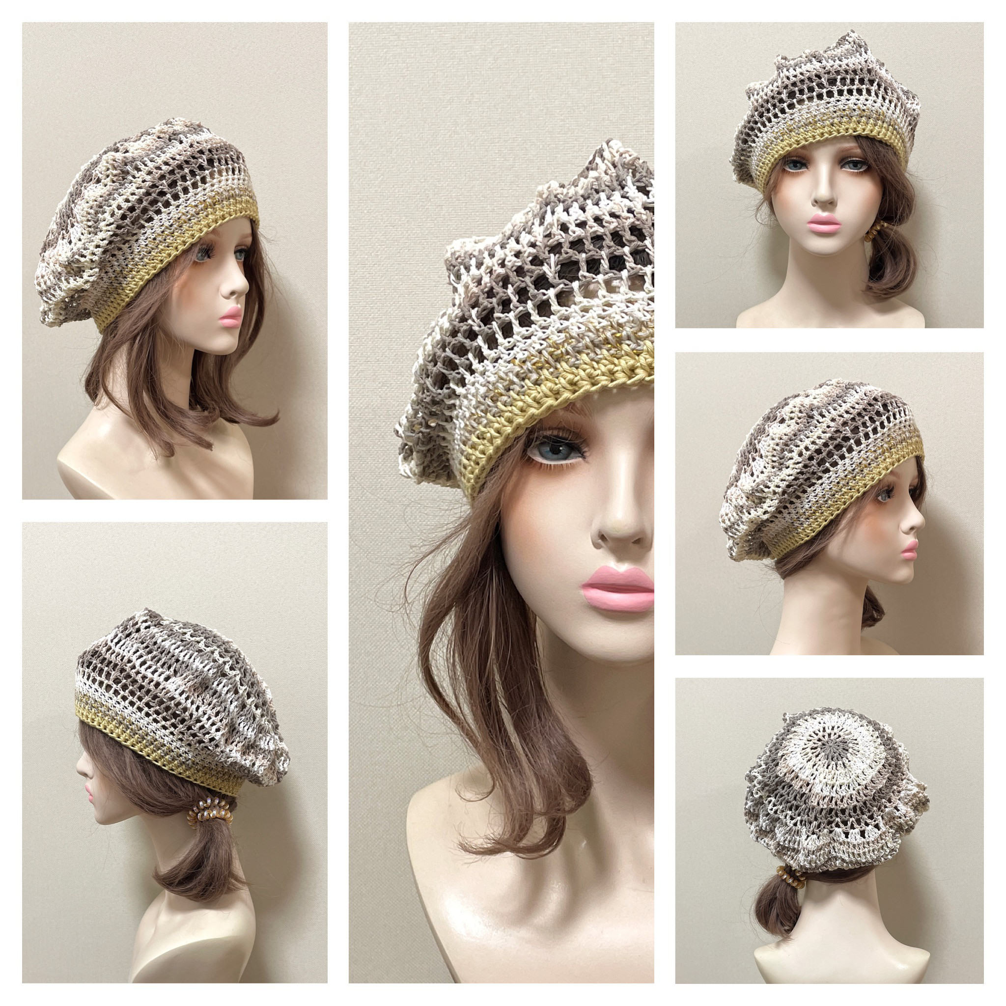 サマーベレー帽Ｌ＊春夏秋＊３７