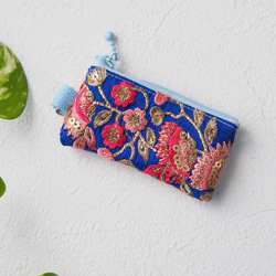 西陣織】着物帯リメイク✧*ミニポーチ（縁起もの/一点物/京都西陣/着物