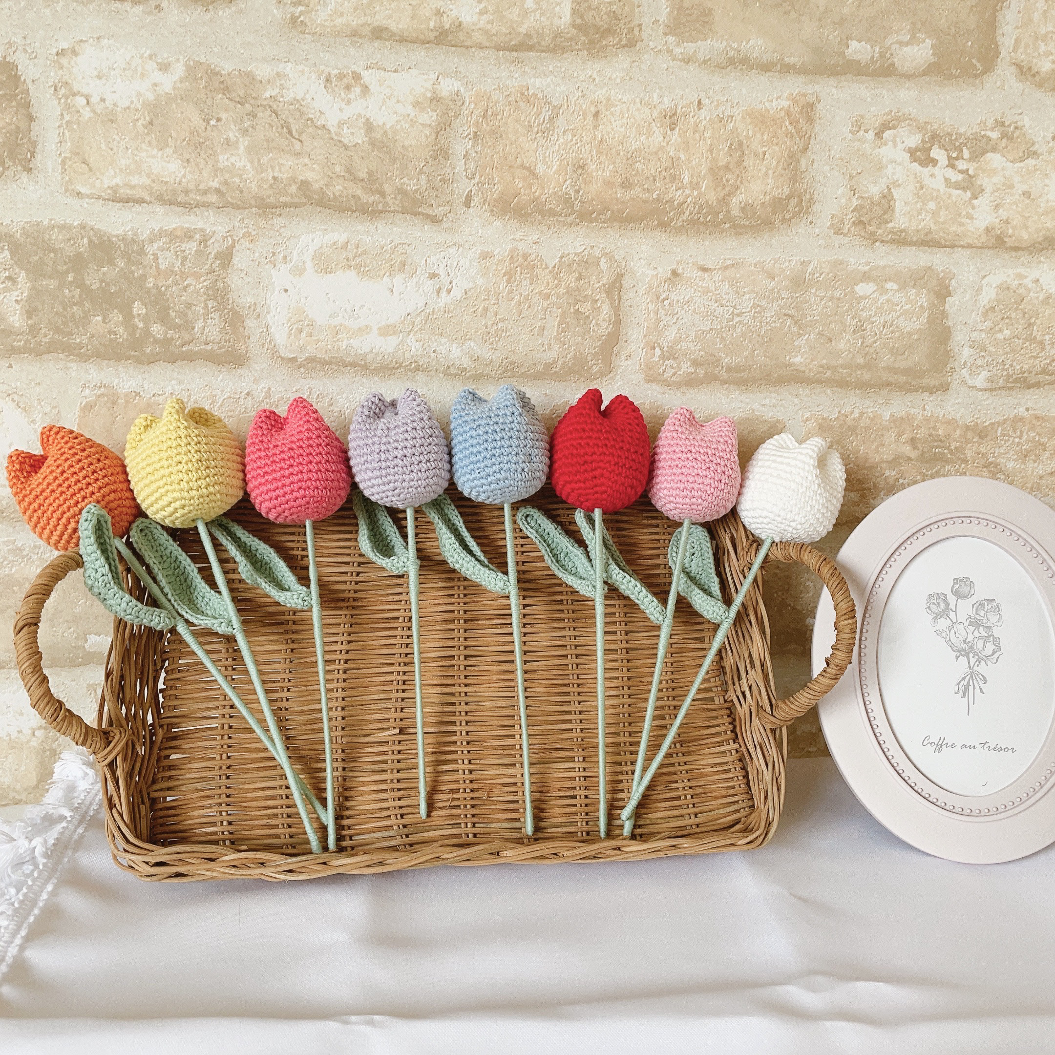 ハンドメイド　チューリップ　枯れない花　かぎ針　あみぐるみ　プレゼント　入学式 ハンドメイド チューリップ 枯れない花 かぎ針 あみぐるみ