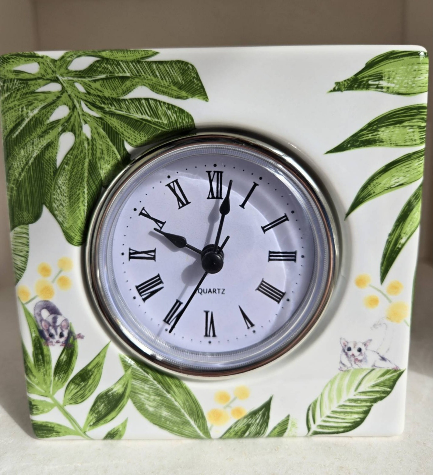 フクロモモンガちゃん置き時計