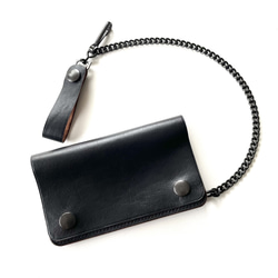 トラッカーウォレット フラップ飾りステッチ ヴィンテージタロン