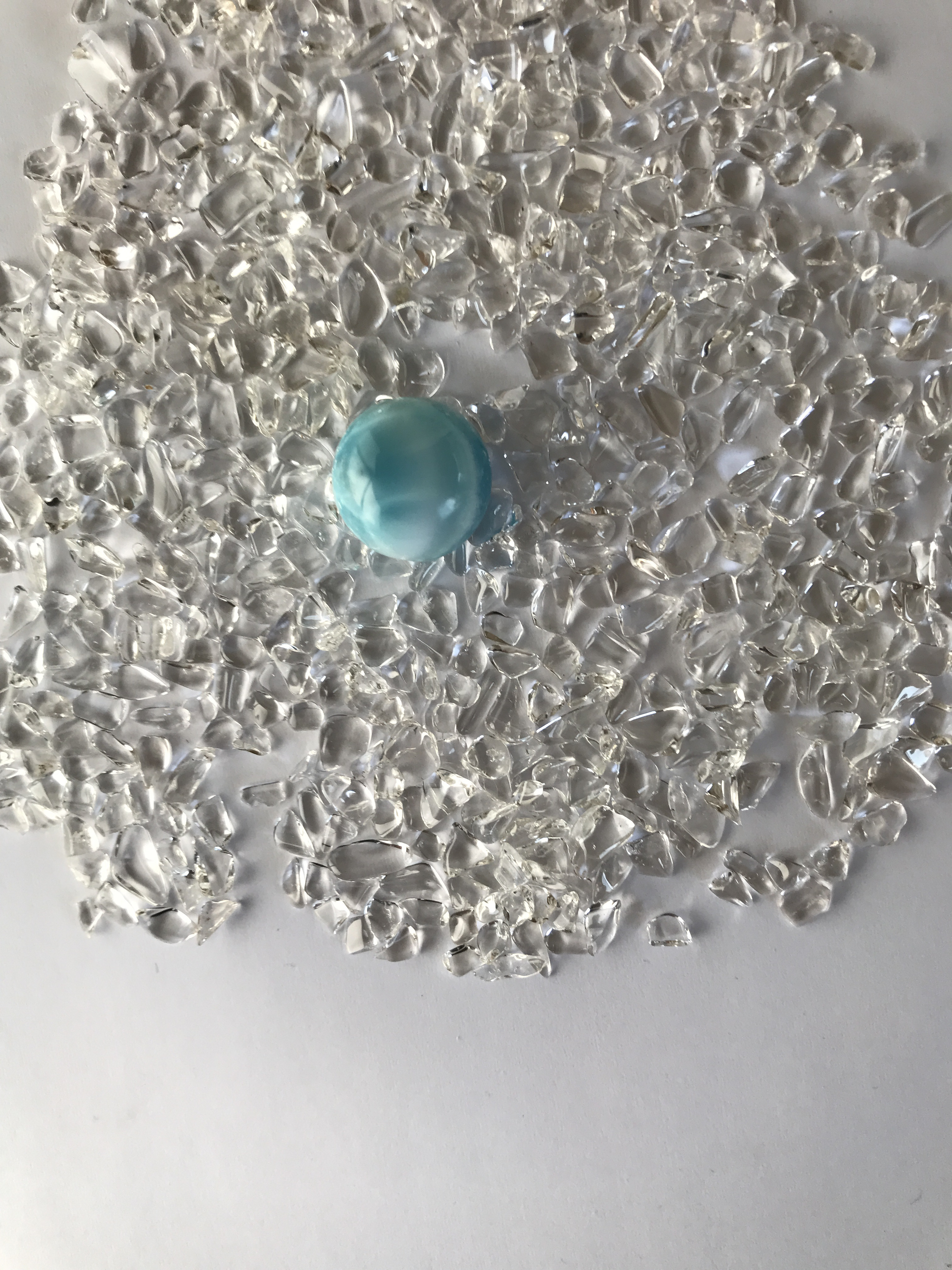 AAAAA ラリマービーズ　17.0mm 【送料込】　LMB012 larimar　直輸入