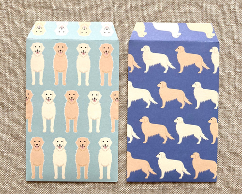 ゴールデンレトリバーのポチ袋（6枚入） ぽち袋・お年玉袋 KURABOKKO