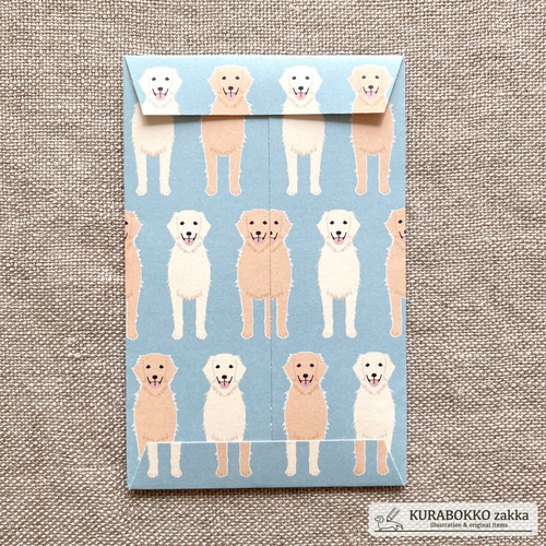 ゴールデンレトリバーのポチ袋（6枚入） ぽち袋・お年玉袋 KURABOKKO