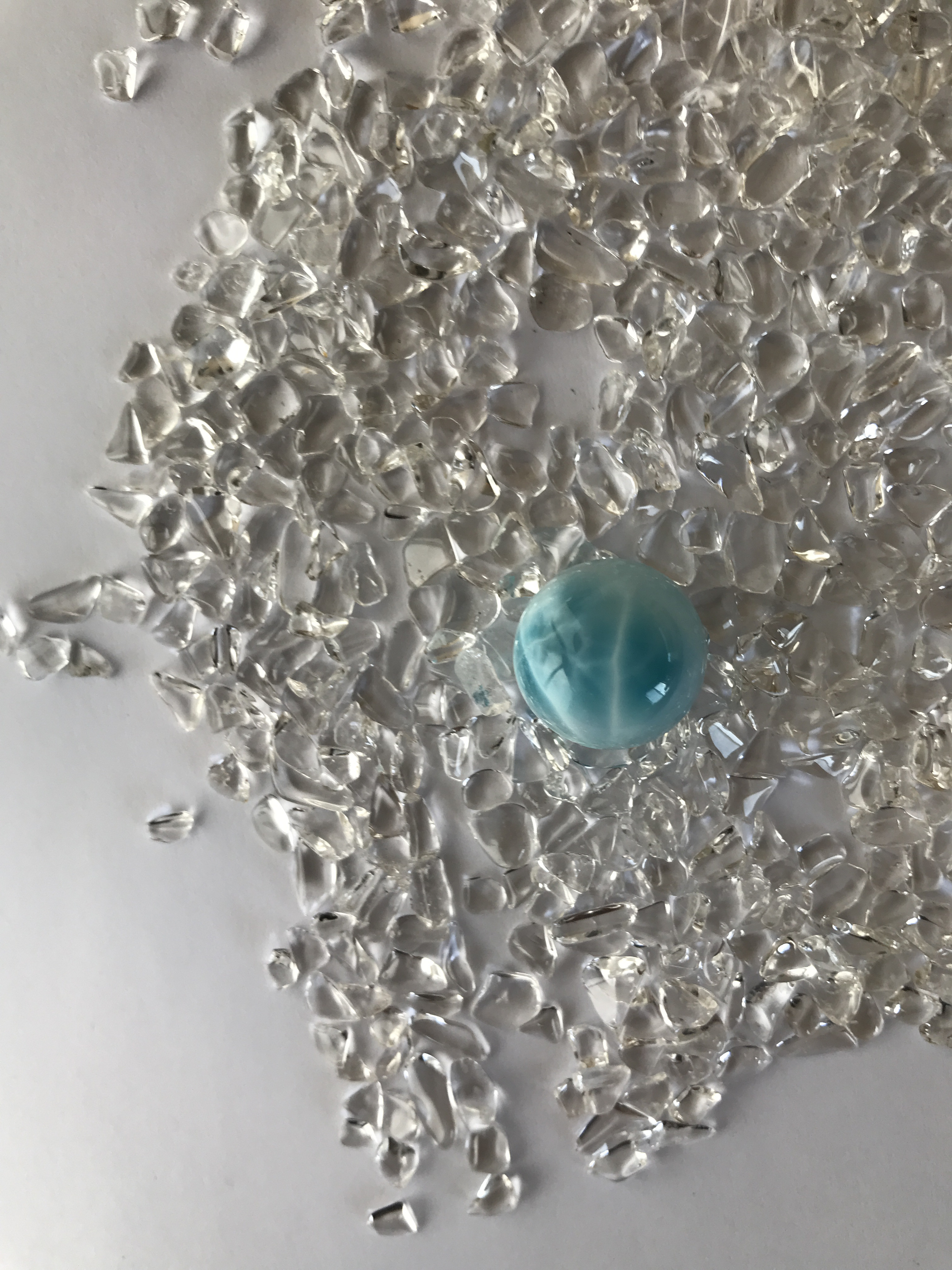 AAAAA ラリマービーズ　17.0mm 【送料込】　LMB016 larimar　直輸入