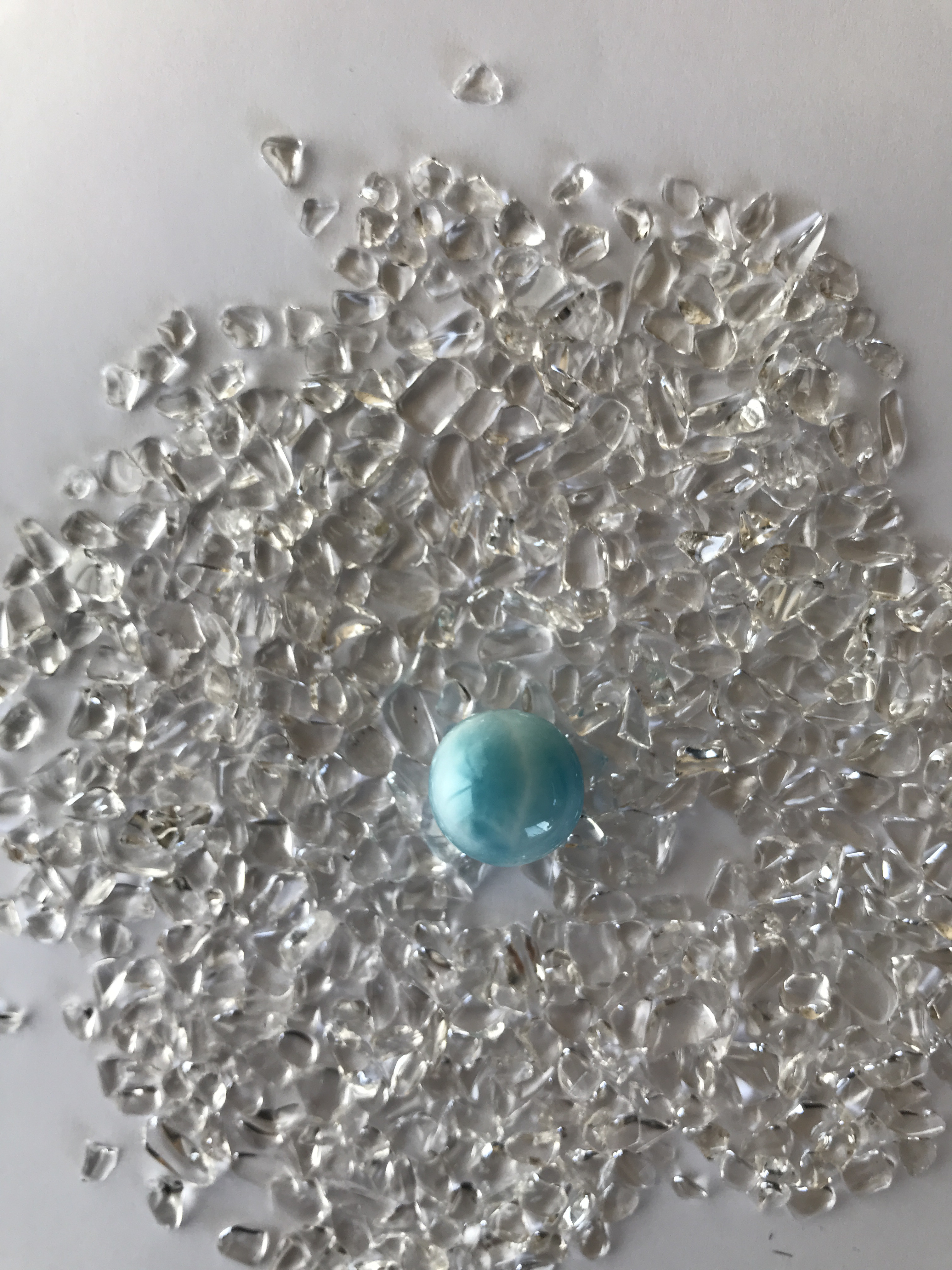 AAAAA ラリマービーズ　16.0 mm 【送料込】　LMB017 larimar　直輸入
