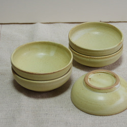 『Creema限定』苅安色の小皿5個セット 4枚目の画像