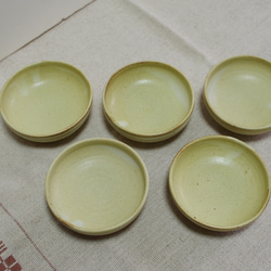 『Creema限定』苅安色の小皿5個セット 3枚目の画像