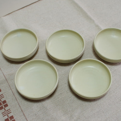 『Creema限定』クリームの小皿5個セット 4枚目の画像