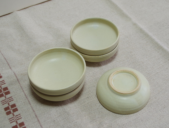 『Creema限定』クリームの小皿5個セット 3枚目の画像