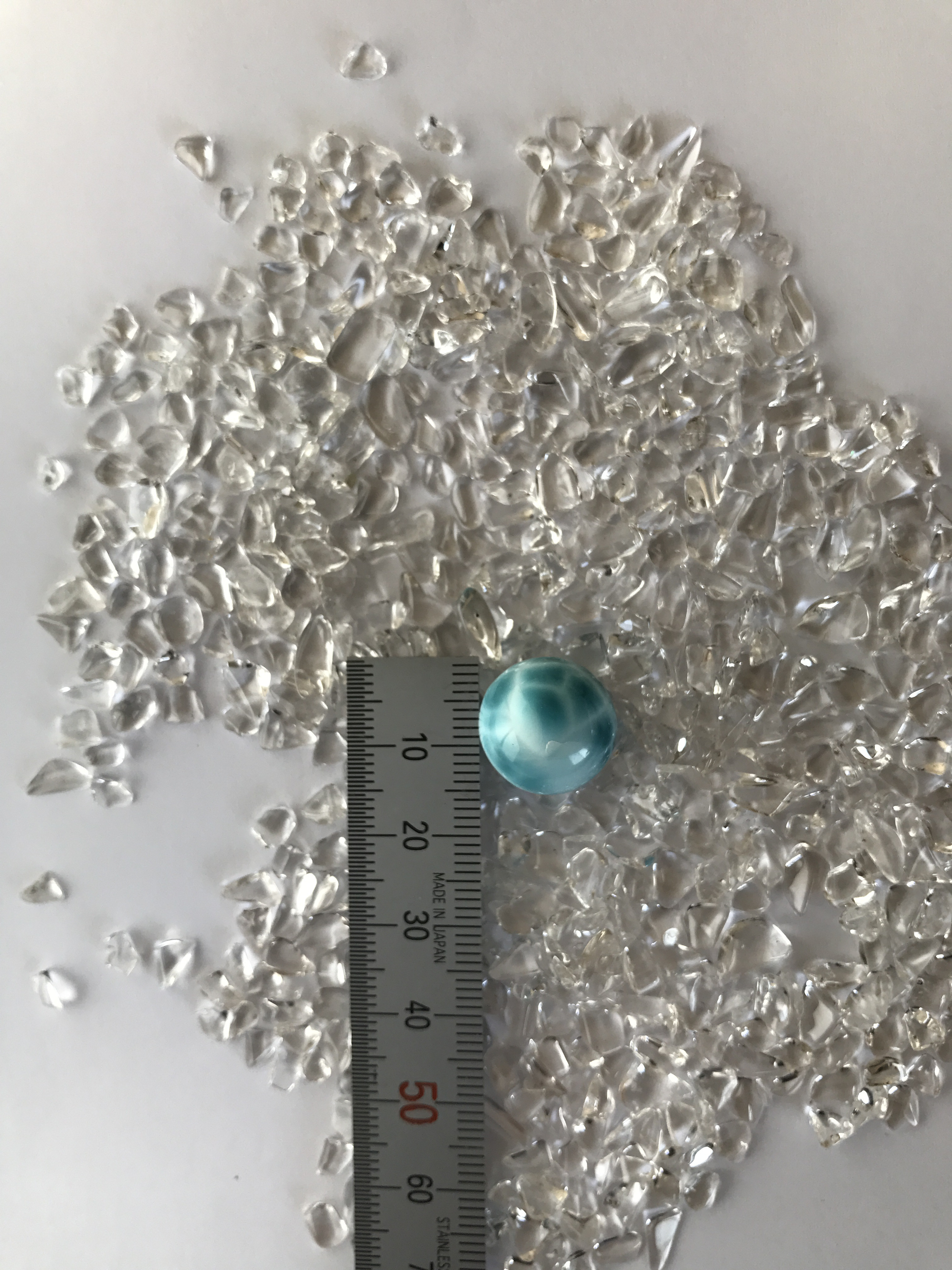 AAAAA ラリマービーズ　15.0mm 【送料込】　LMB019 larimar　直輸入