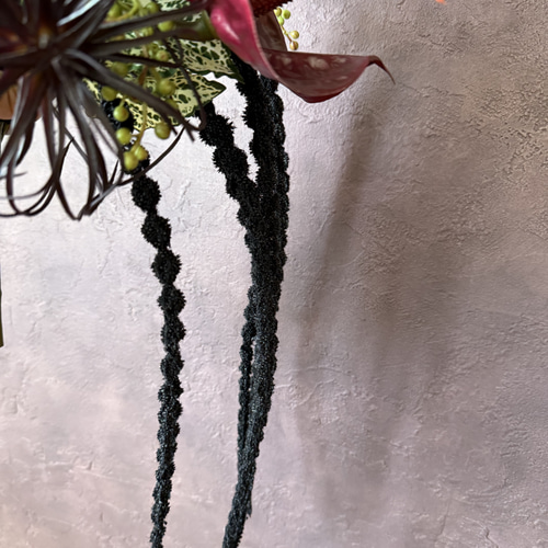 胡蝶蘭とアンスリューム　アマランサス　ナチュラルステムブーケ　ウエディングブーケ 胡蝶蘭とアンスリューム アマランサス ナチュラルステムブーケ