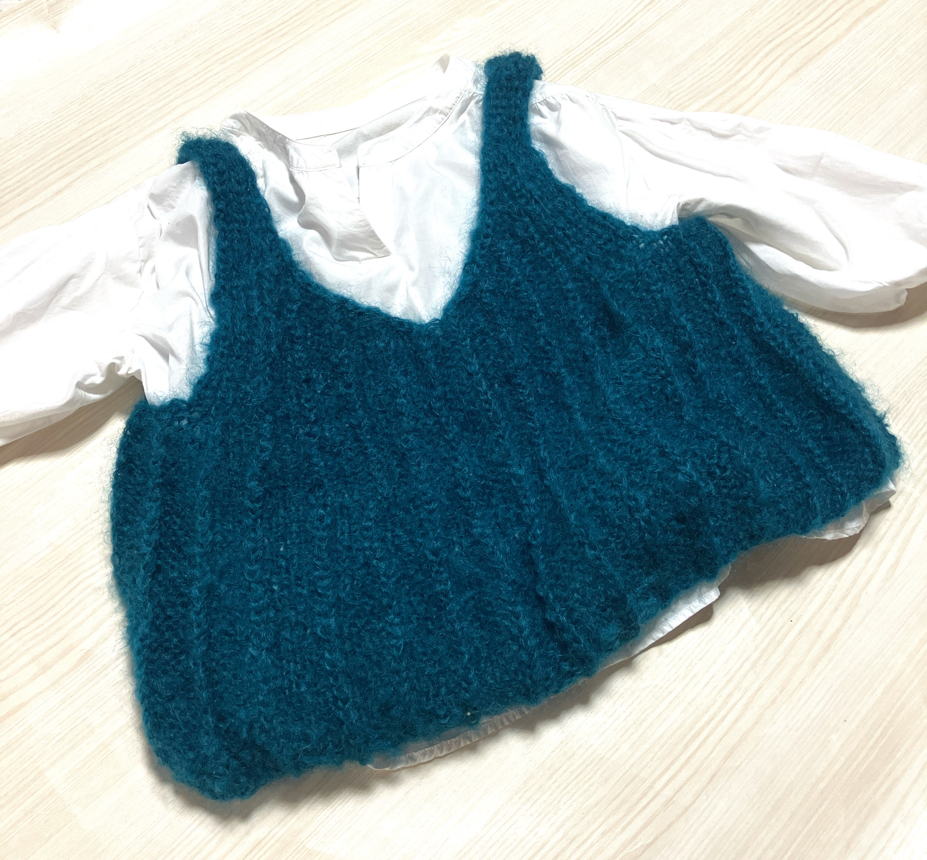 【M〜Lサイズ】軽ふわ　ウールモヘア　キャミソール　ハンドメイド 4,316円