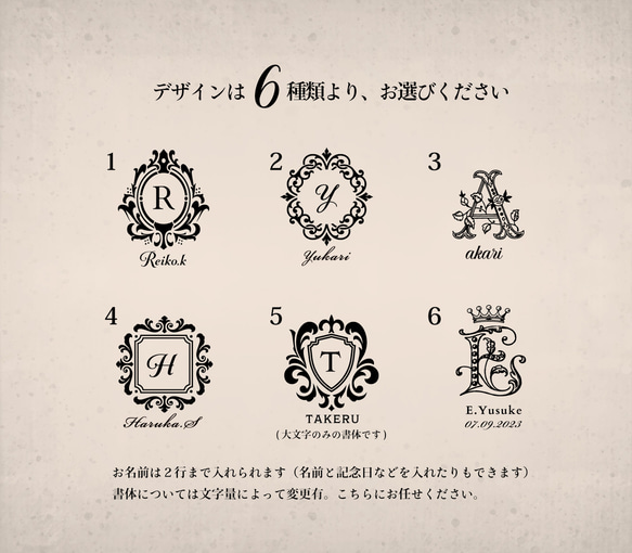 【名入れ】イニシャル＆名入れ香水ボトル 3枚目の画像