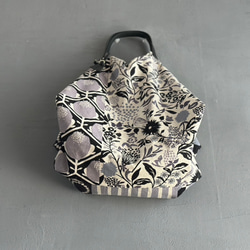 入荷！★トライアングル1番人気！黒色モダンでカッコいい！トライアングルバック　鳥パッチ綿麻【受注製作】 7枚目の画像