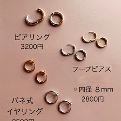 ifumé ピアリング専用 着せ替えチャーム サージカルステンレス 金属アレルギー対応 18枚目の画像
