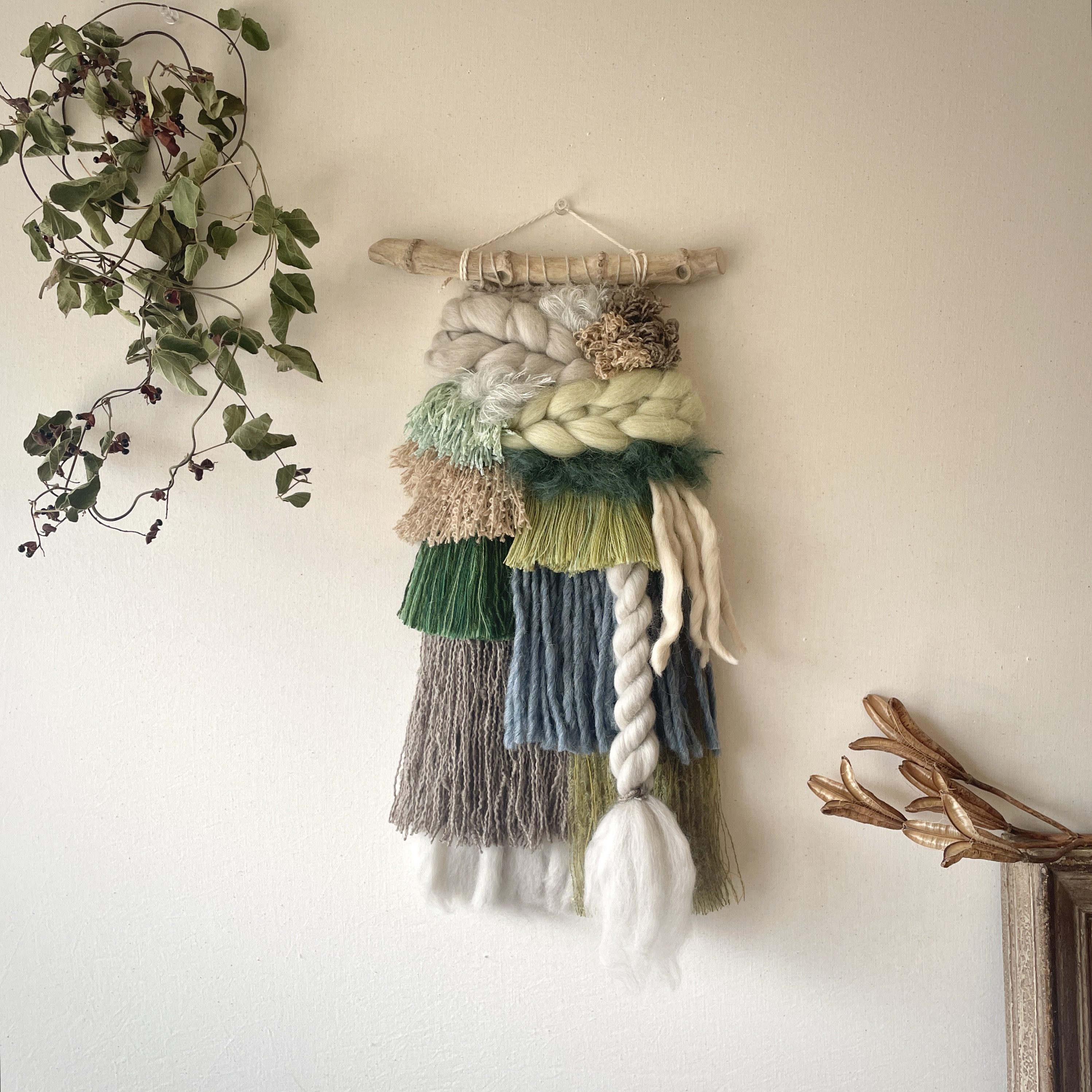 【一点もの】流木 ウィービング タペストリー 『In the forest, v.』 6,336円