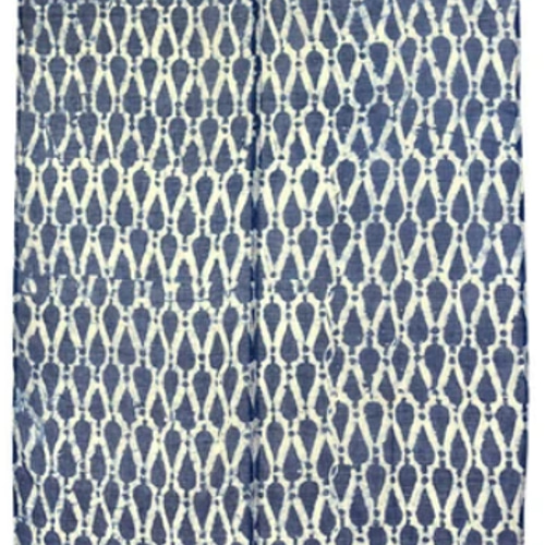 のれん☆インド綿☆藍染め風☆「コタドリアインディゴ ドロップ85