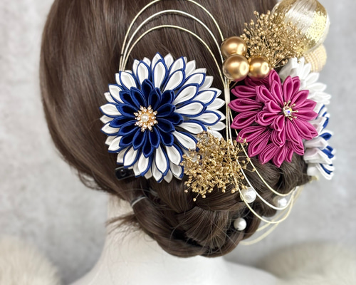 豪華】成人式髪飾り 和装髪飾り/ウエディング ヘッドドレス ヘッド