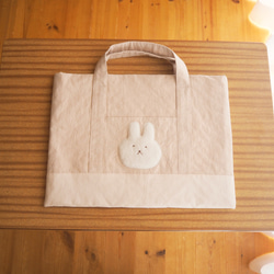 3日以内】くまさん✳︎巾着・着替え袋 体操服袋・お着替え袋 asuuumi