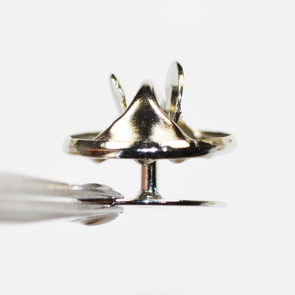 ブローチピンホルダー ネクタイバッジバック フラットベース 銀色 シルバーカラー2コ入り CT188 2枚目の画像