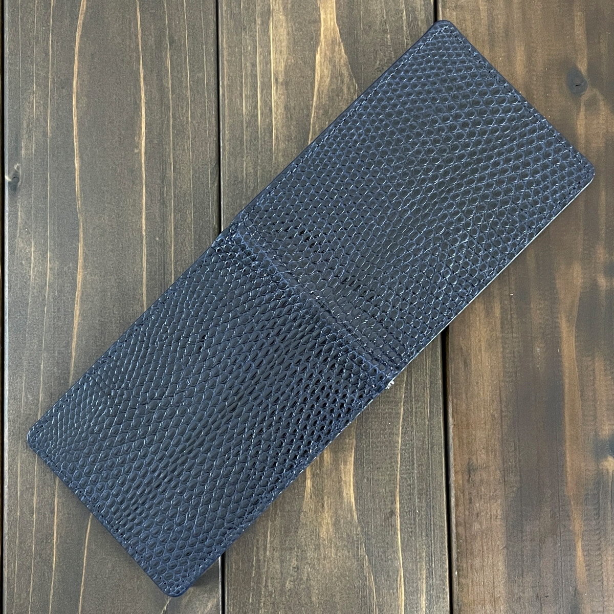 リザード × アリゲーター 無双 マネークリップ ネイビー