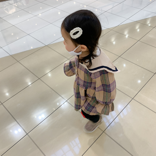 フリルパッチンピン しっかり止まる 手編み シンプル カラフル ベビー