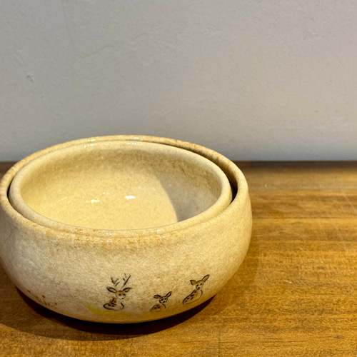 赤膚焼 入れ子（奈良絵） お椀・ボウル・鉢 赤膚焼 大塩正史 通販