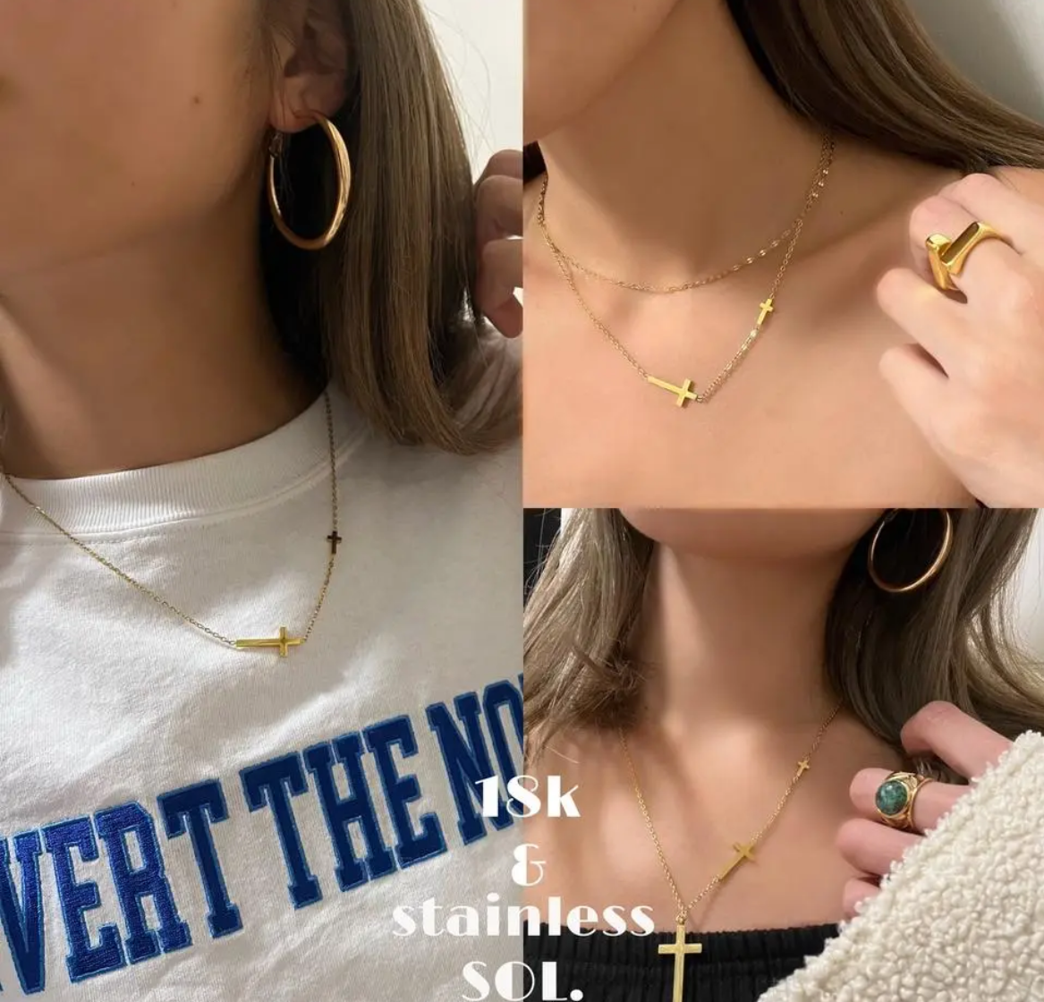 アーカー　NNクロスネックレス AHKAH アーカー K18 18金イエローゴールド ダイヤ NNクロス ネックレス