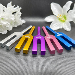 色選択』浄化セット カラー音叉（おんさ／チューナー） クリスタル