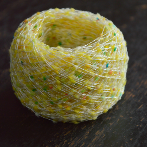 ◡̈⃝3m¥300◡̈⃝ マカロニ タイダイ ダークグレー 糸・ミシン糸  